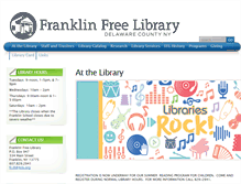 Tablet Screenshot of franklinfreelibrary.org